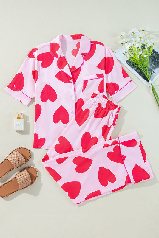 PREORDER: The Jamie Big Heart Two-Piece Pajama Set