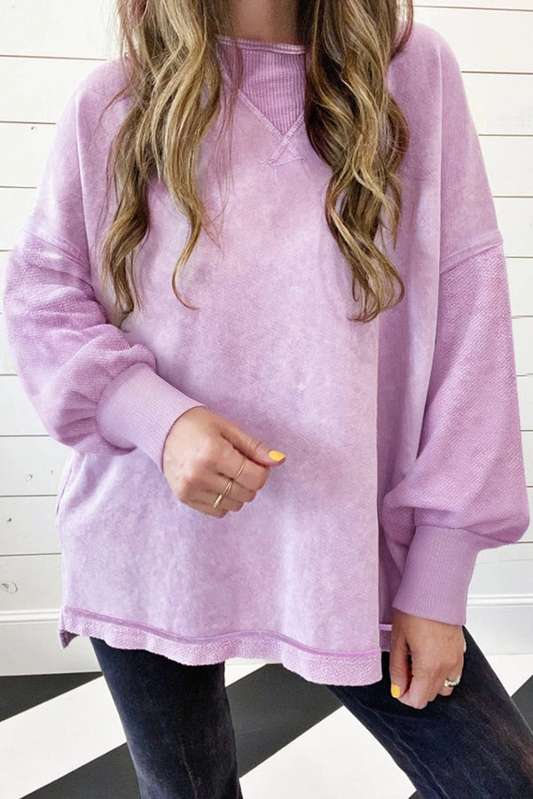 Mineral Wash Drop Shoulder Sweatshirt