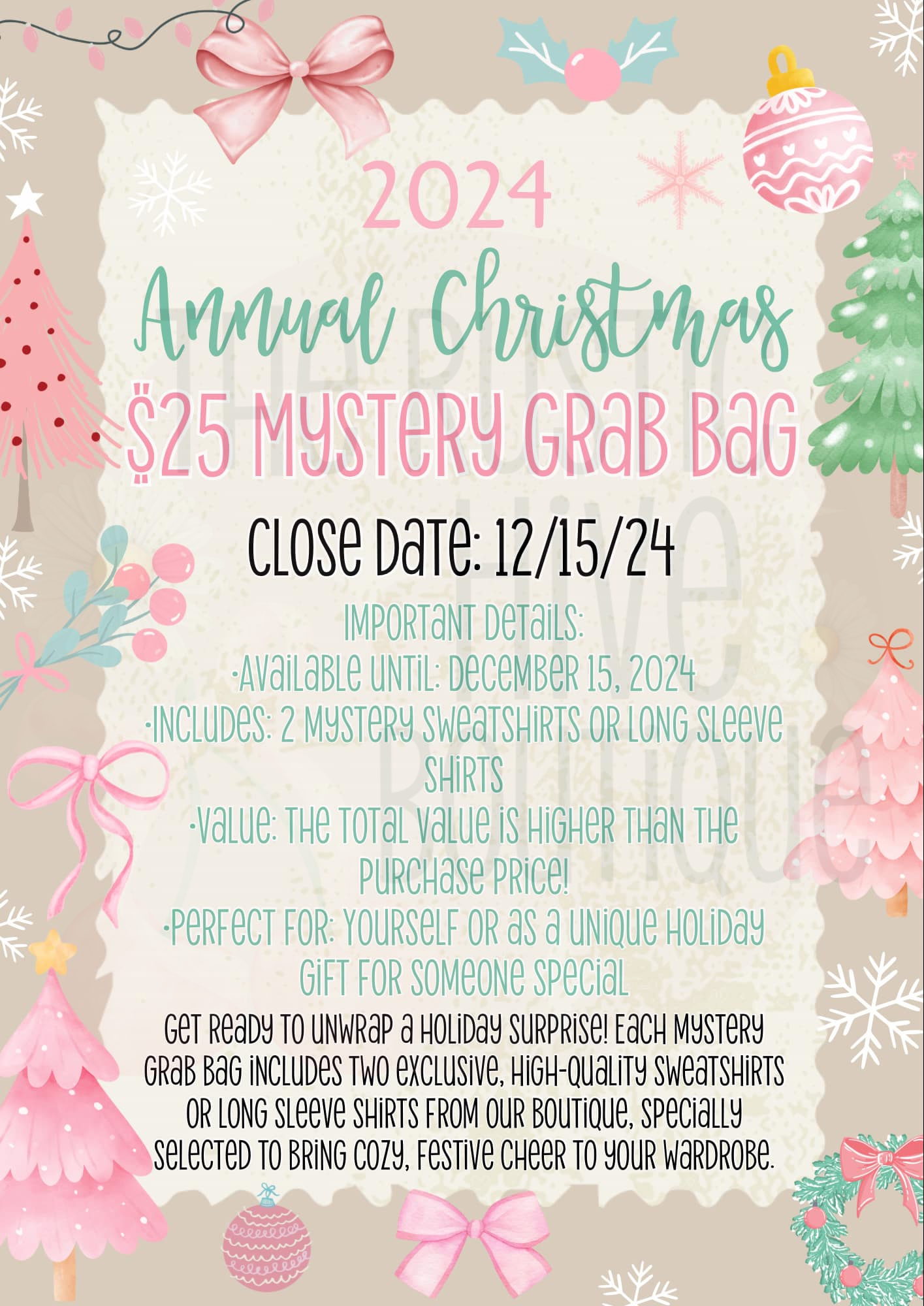 2024 Annual Christmas Mystery Grab Bag {Close Date is 12.15.24}